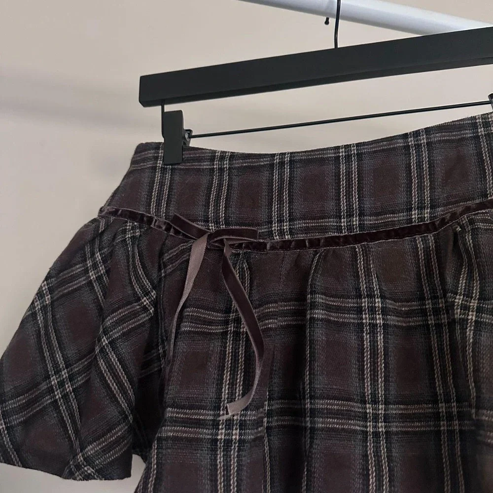 Fashion Nova plaid mini skort